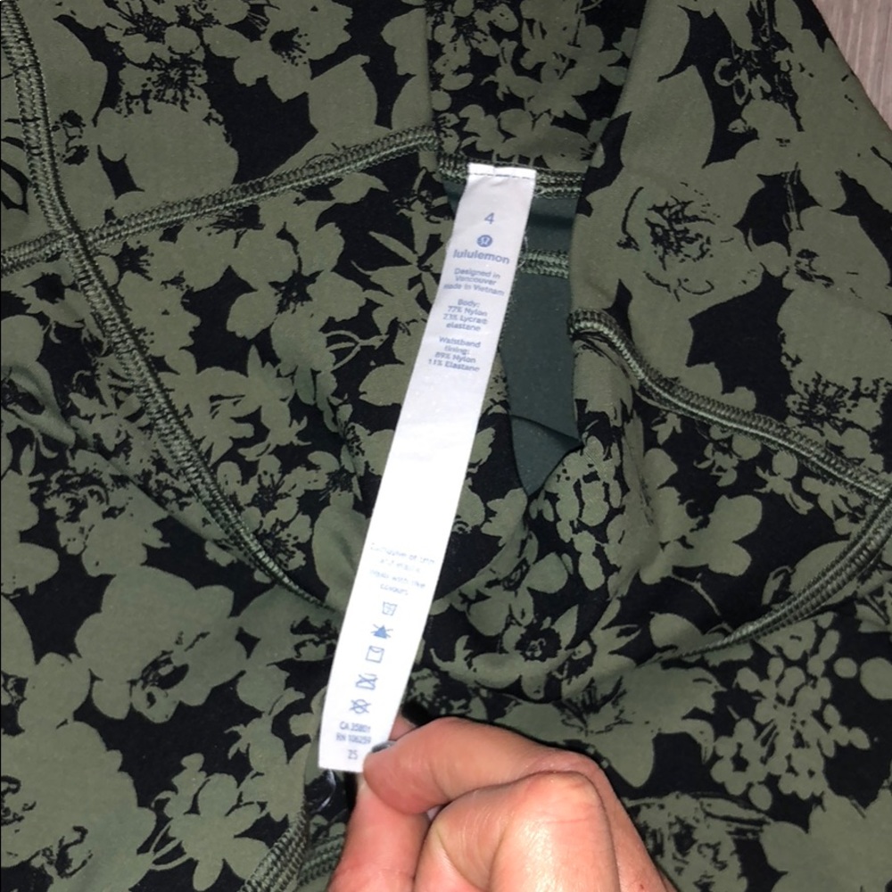 Lululemon align pant efflorescent barracks green - Picture 3 of 5
